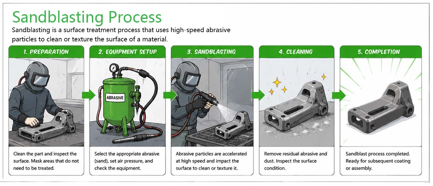 Sandblasting Surface Treatment Process