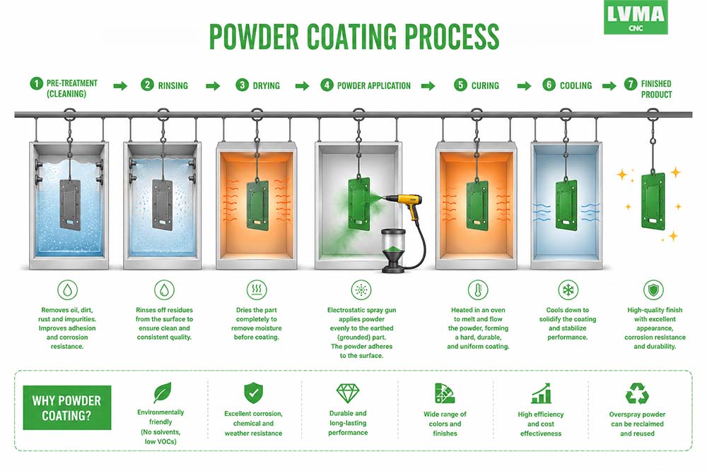 The processing principle of powder coating