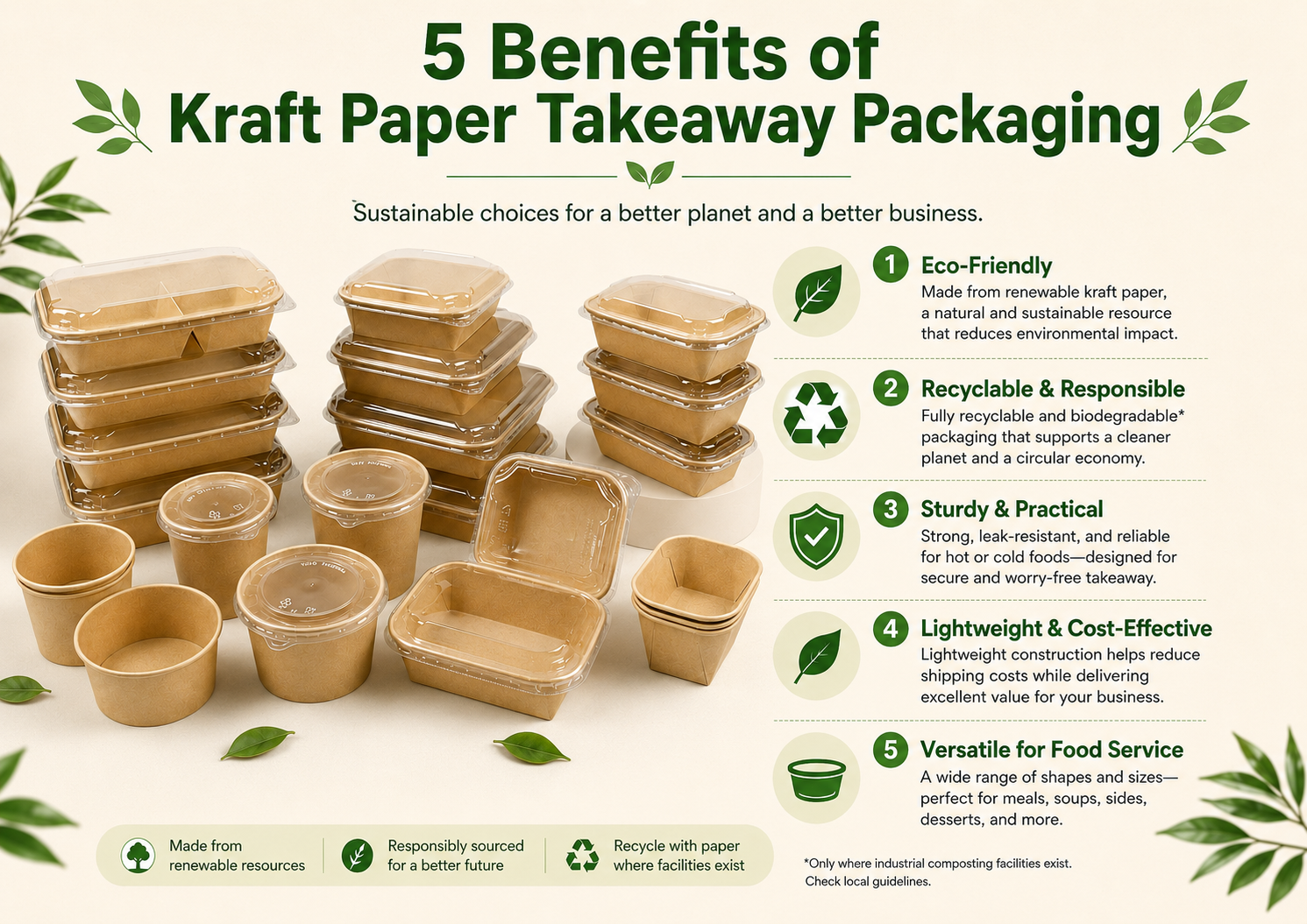 What is Kraft Paper Takeaway Box and Its Benefits?