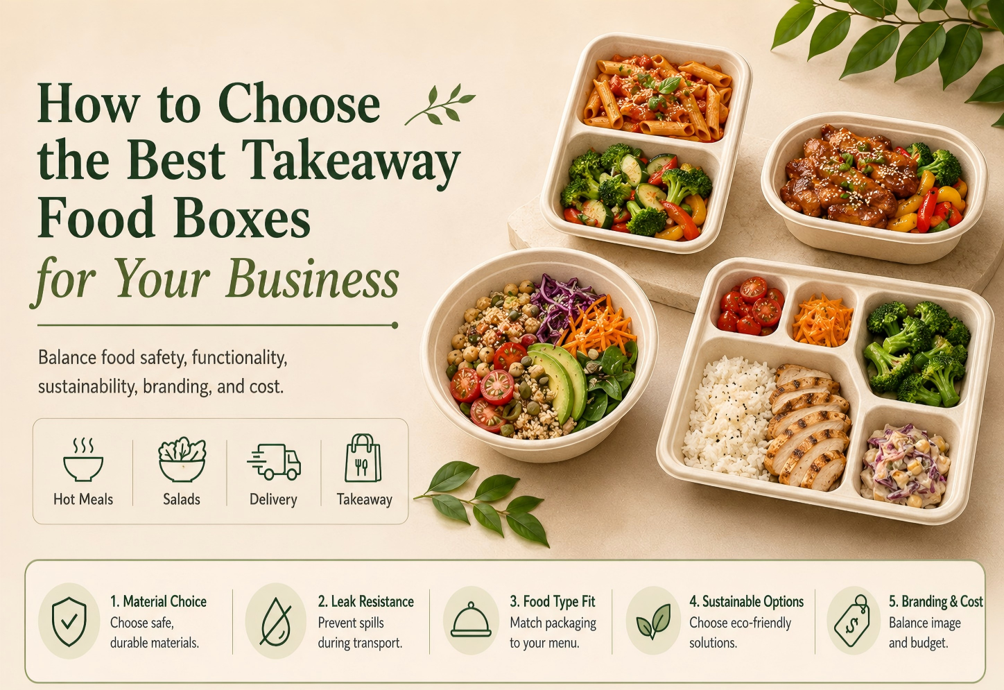 How to Choose the Best Takeaway Food Boxes for Your Business?
