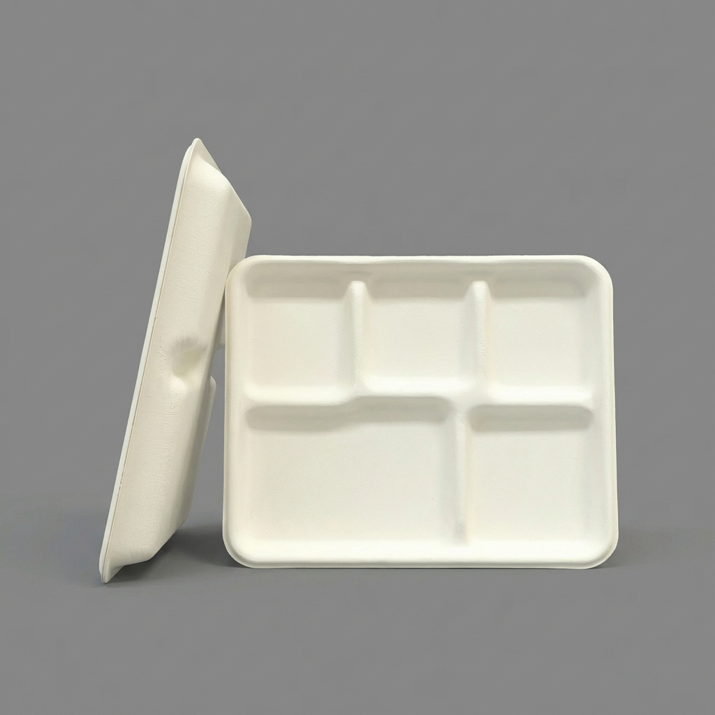 Customer-Specific Biodegradable Bagasse Disposable Dinner Plates & Tableware Assortments