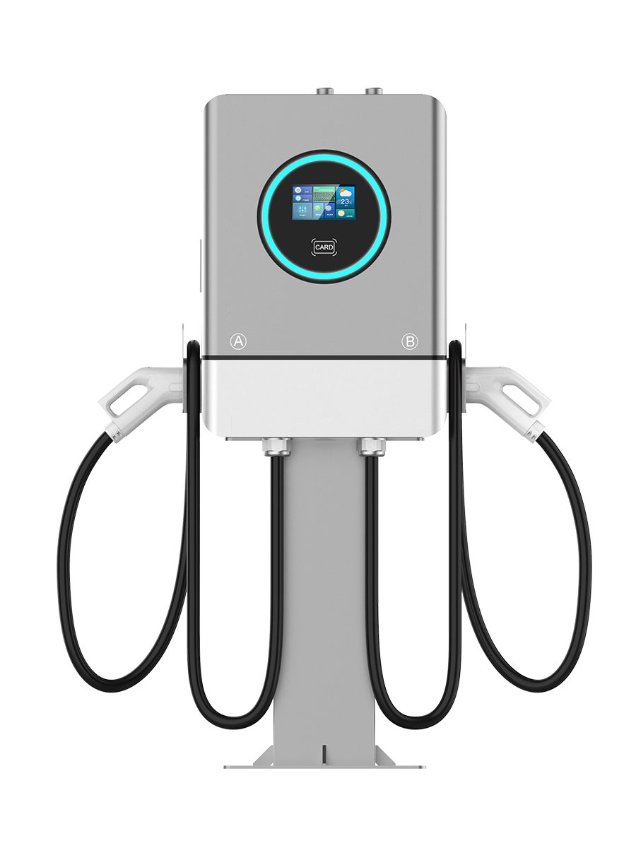 EU DC EV Charging Station 40kW 60kW Dual Port Commercial