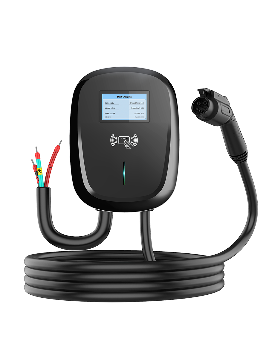 NA Level2 G2.5 EV Charging Station Commercial with LCD Display, Up to 80A Output