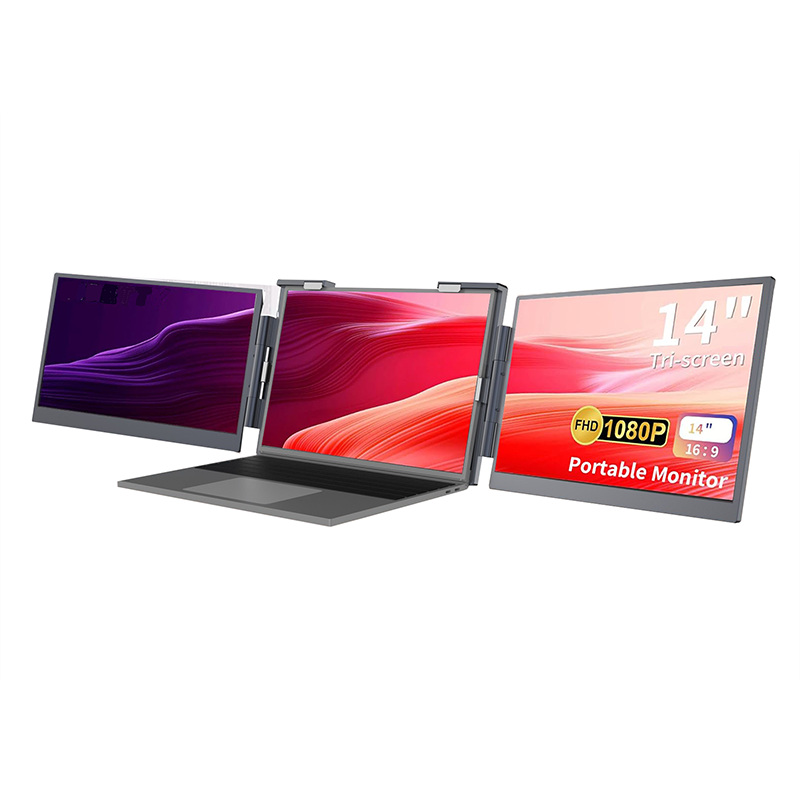 14 inch FHD IPS Dual/Triple Screens Foldable Portable Monitors for Laptop