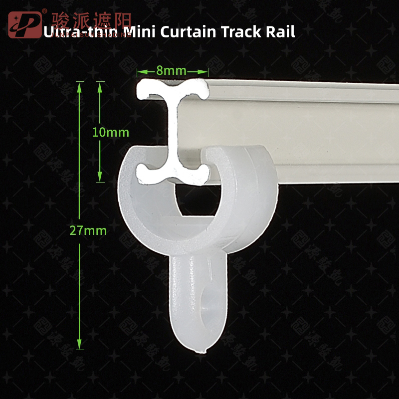 Wholesale Flexible Bendable Mini Curtain Rail Bracket-free for inward Opening Window (1)nti