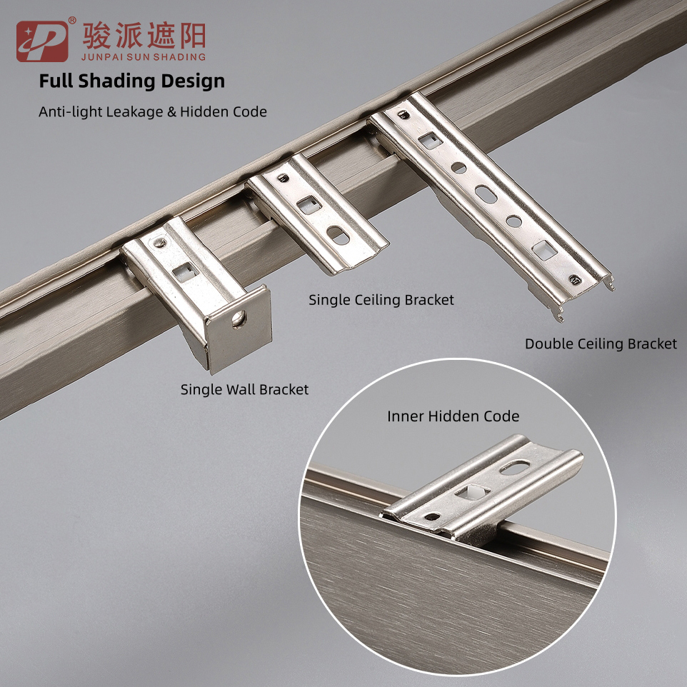 Anti-light Leakage Aluminum Profile Ceiling Curtain Track Rail for Bedroom (4)x3i
