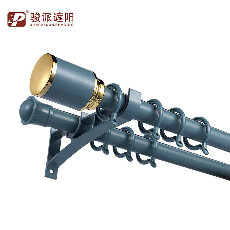 High Quality Double Wall Mounted Roman Rod Pole (7) 3qk