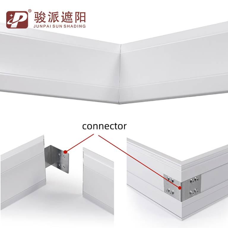 I-Quality Metal Curtain Pelmet ene-Double Curtain Track (2)6w1