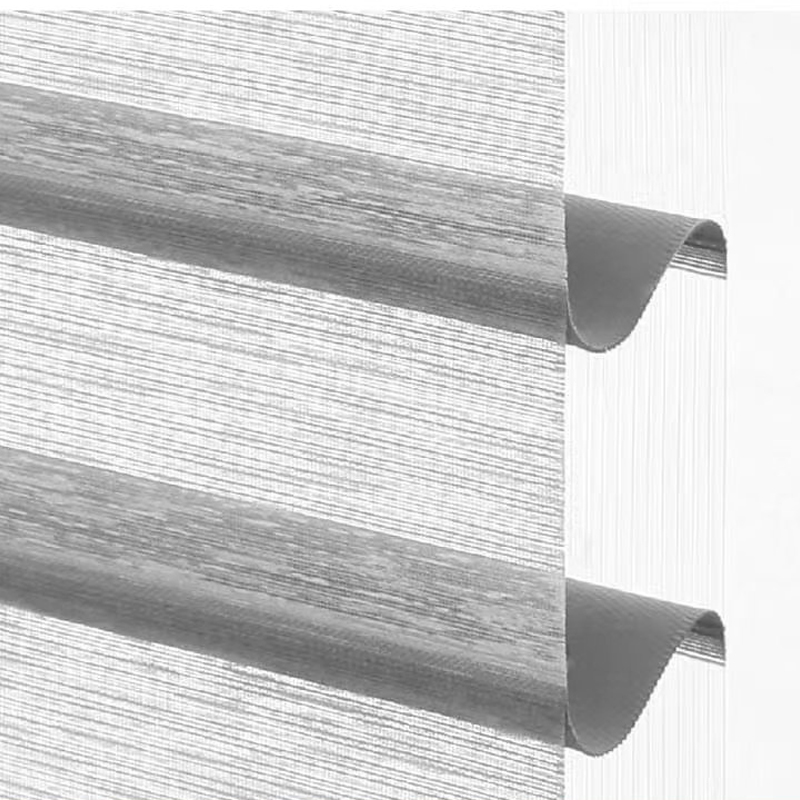 Smart Electric Shangri-La Silhouette Automatic Triple Roller Sheer Battery Operated Home Blackout Blinds Fabric Shutters