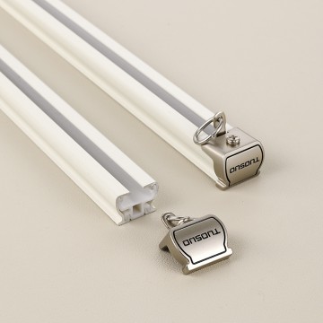 Aviation Aluminum Flexible Room Divider Track Bendable Window Rail Wall-Mounted Ivory White Curtain Track for E-commerce Sellers