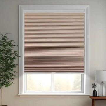 Manufacturer's Electric Blackout Honeycomb Blinds Modern Built-In Customizable French Window Wide Blade Quick No Drill 26mm