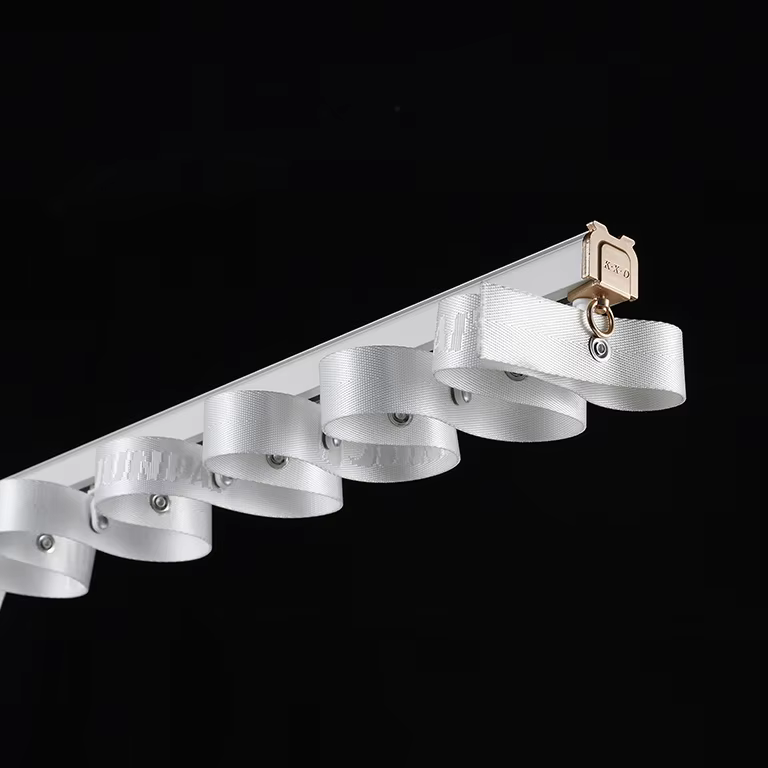 Quality Single Fold Curtain Track Modern Metal Window Accessories Wave Tape Style Electric Curtain Rods and Rails for Home Use