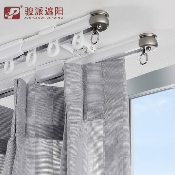 Classic three-color manual telescopic curtain rail multi-function adjustable curtain track