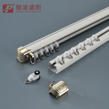 Double mute modern medium square nano curtain rail track