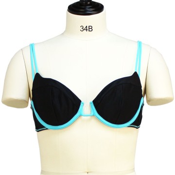 Bikini Top With Contrast Blue Color