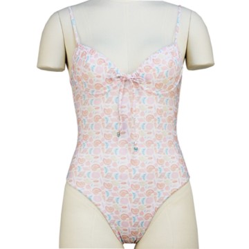 Bikini,Printing Biniki, High Waist Brief