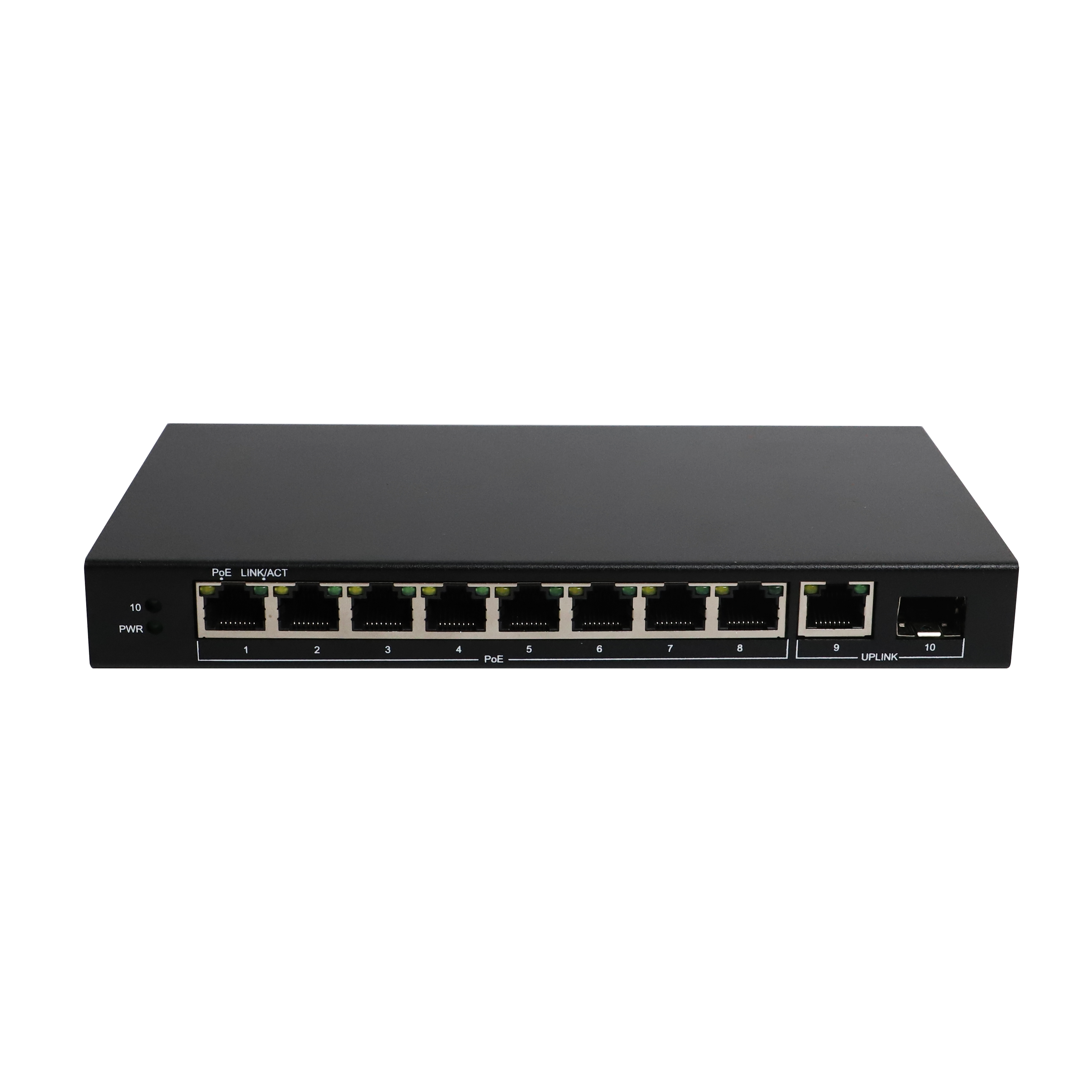 SBA0P 10-Port 1000M Unmanaged PoE Switch
