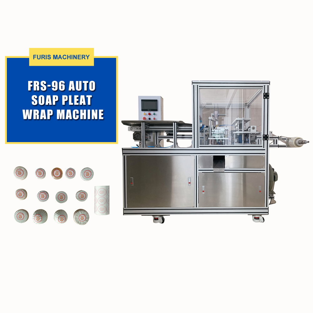FRS-96 Full Automatic Hotel Round Flat Soap Bath Bomb Pleat Packing Machine