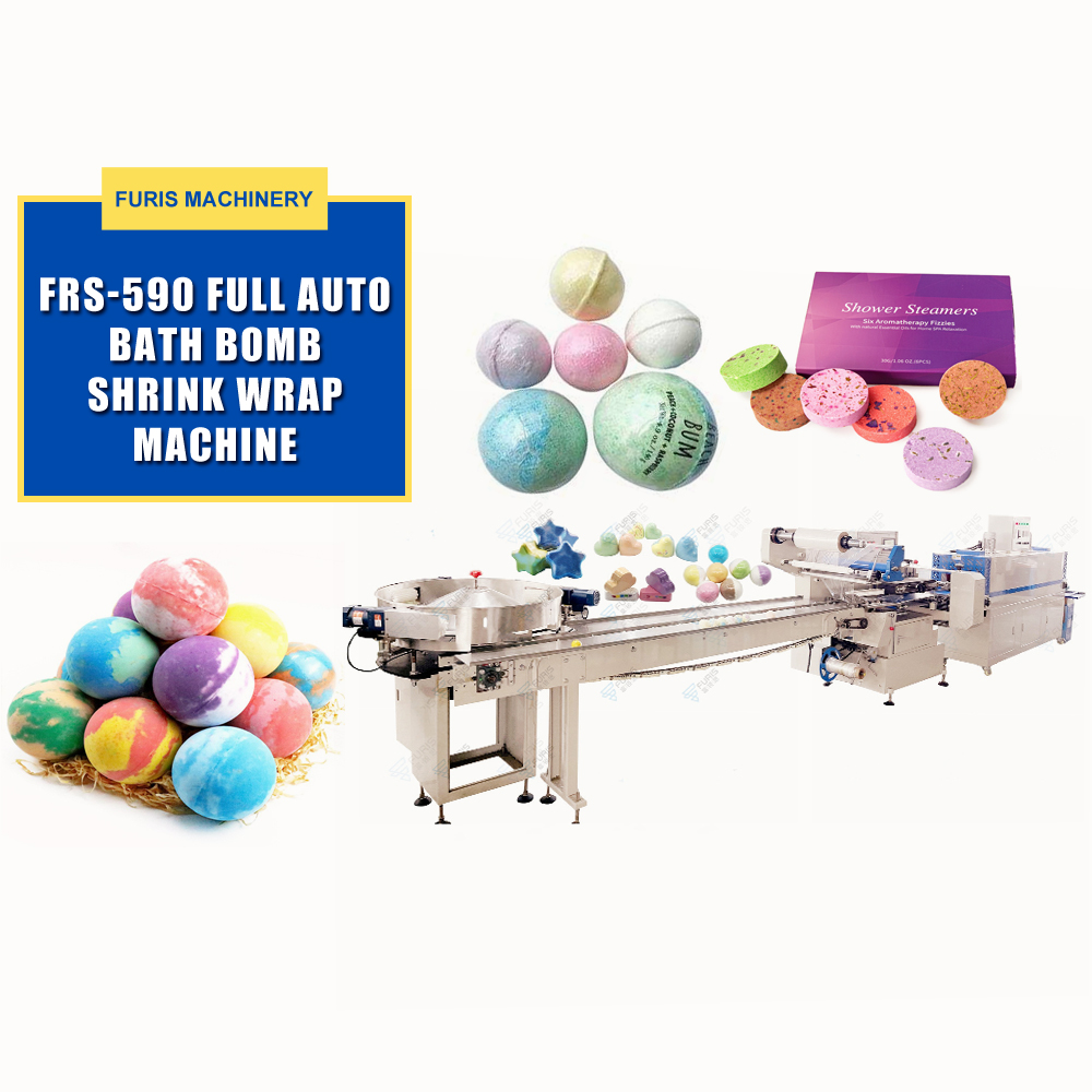 FRS-590 Automatic Bath Bomb Ball Salt Shrink Packing Machine