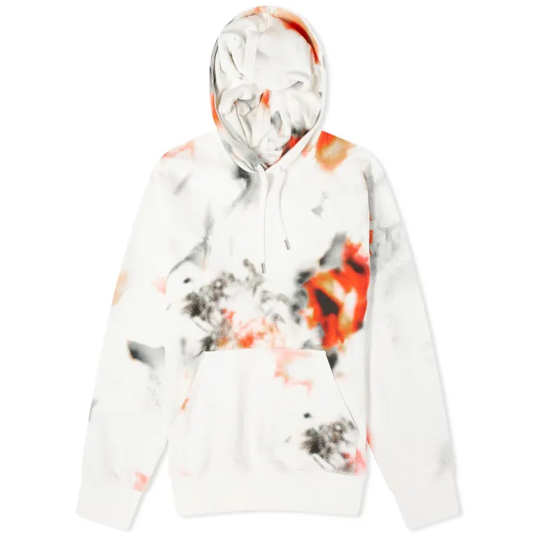 LETO Floral Print Hoodie for Men