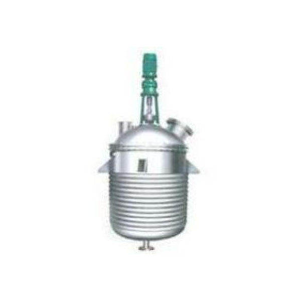 Half coil tube heating reaction kettle