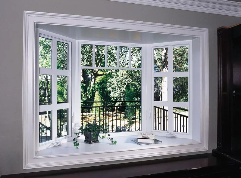Modern Design Balcony Aluminum Section Double Glazed Soundproof Garden Bay Window 