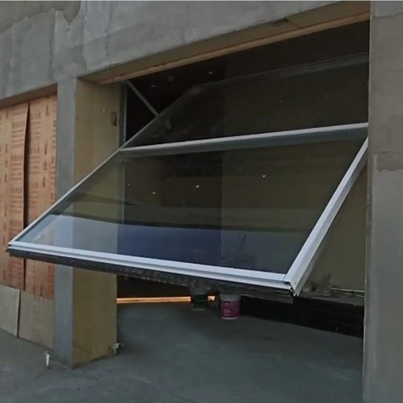 Tilt Glass Wall Structural Glaze Counterweight Balancing System Tilt Doors 