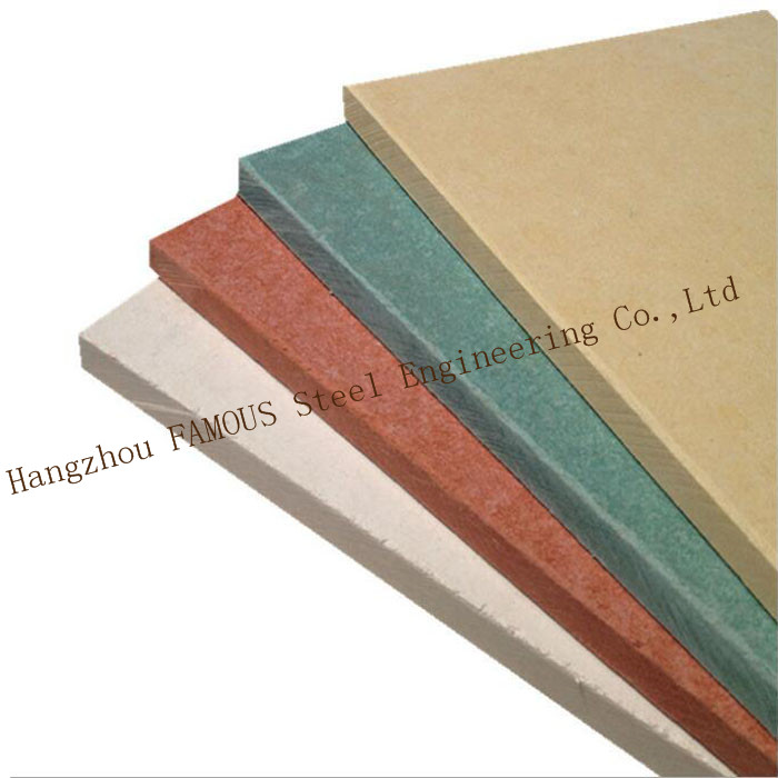 colored interior & exterior wall fiber cement board fire-proof panel