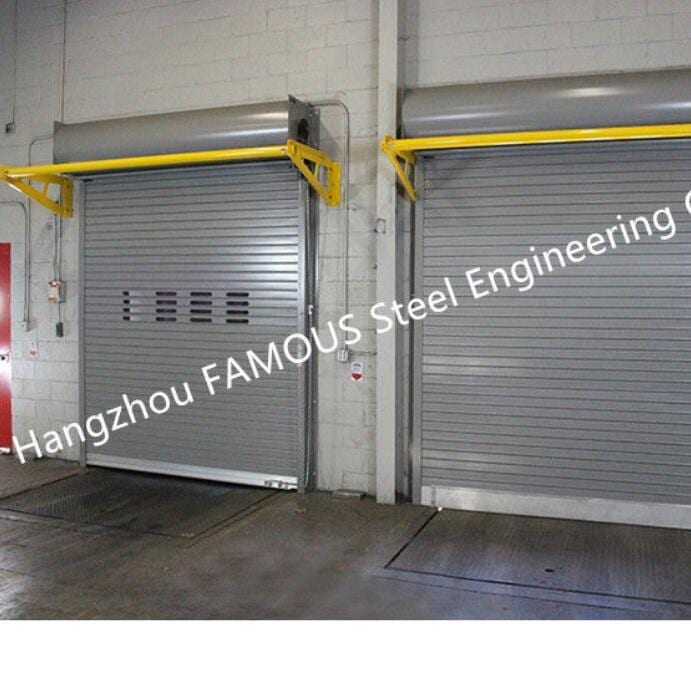 Light Duty Industrial Roll-Up Doors High Speed Rigid Rolling Doors With Low Maintenance
