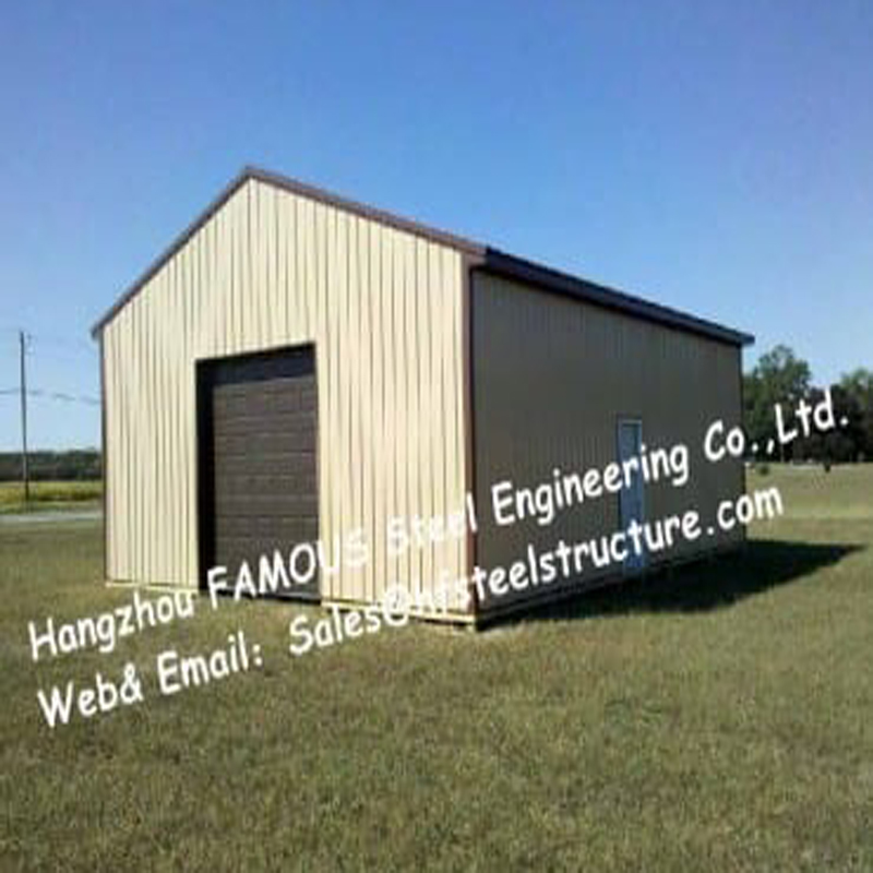 Structural Steel Car Parking Garages and Carport Metal Sheds Design
