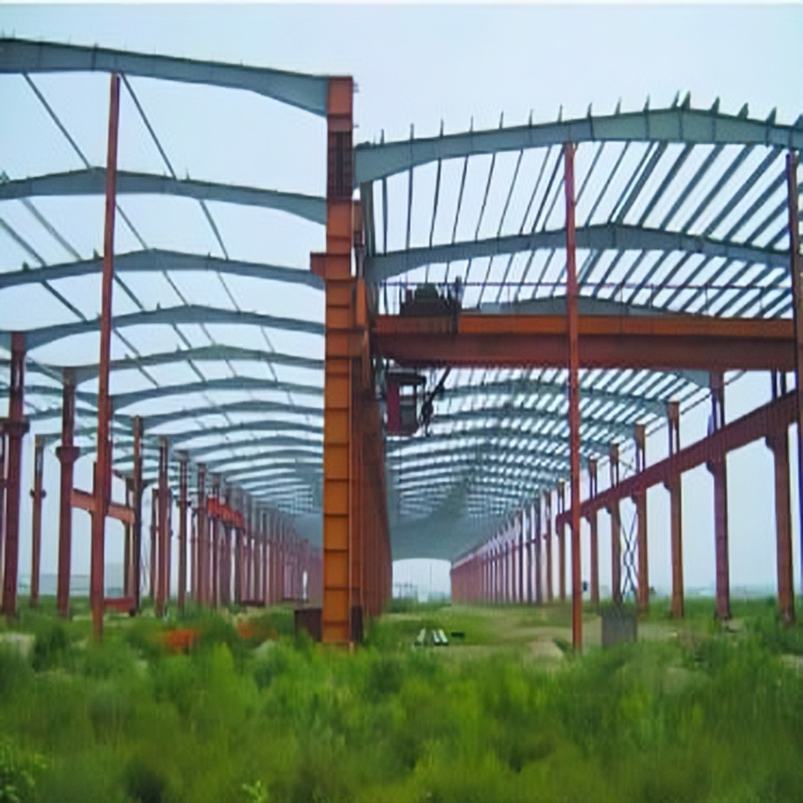 Industrial steel warehouse