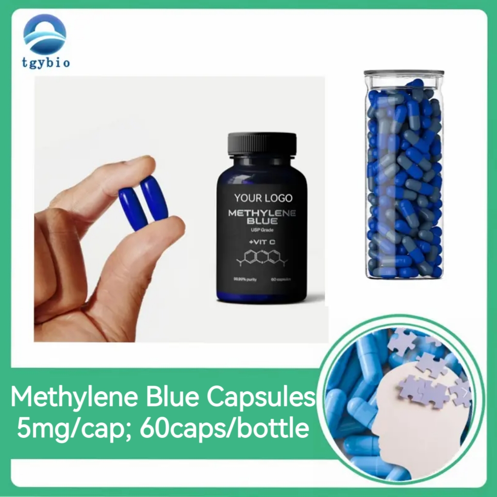 Hot Sale OEM Methylene Blue Capsule with Vitamin C for for Human Nootropic Supplements