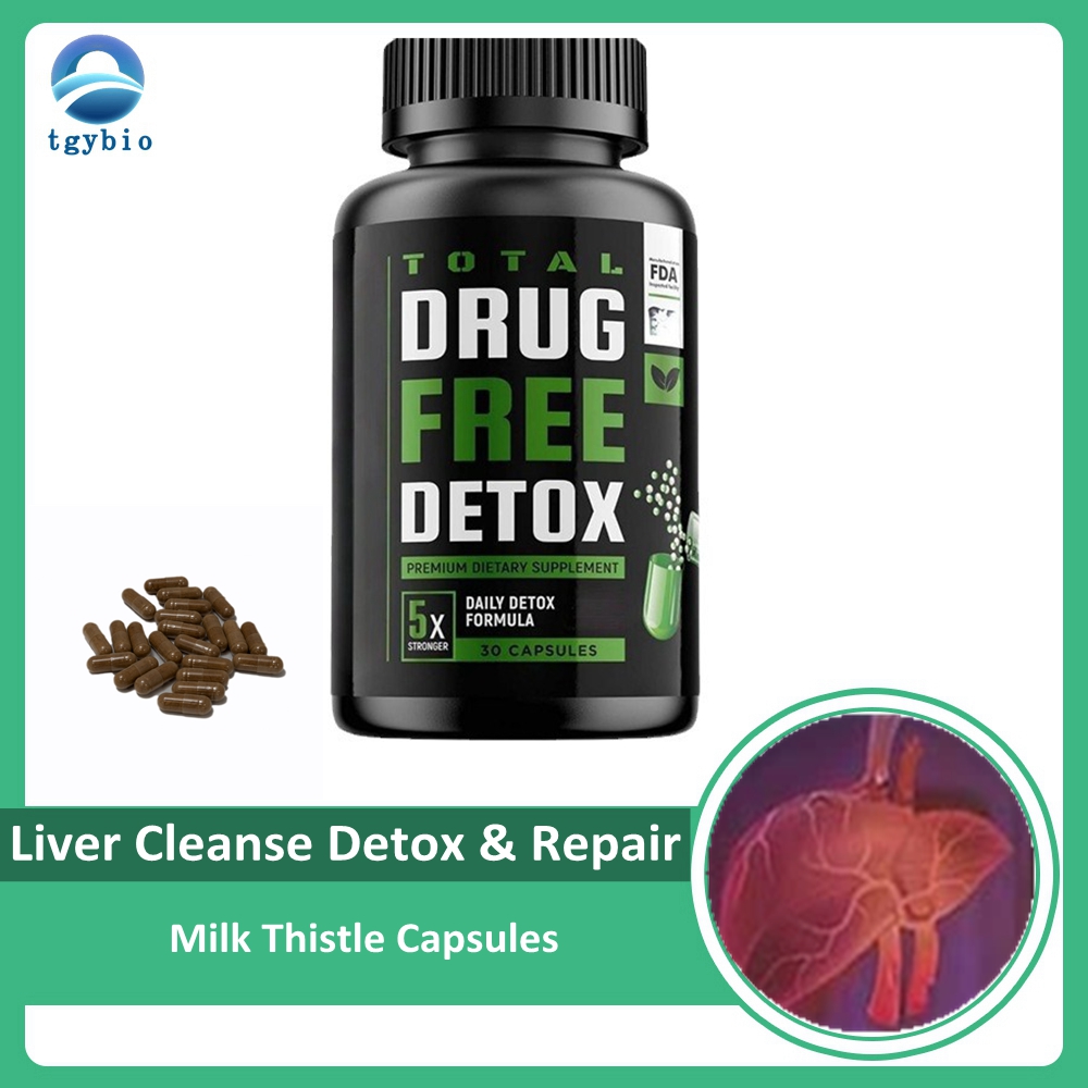Private Label OEM Liver Cleanse Detox & Repair Supplement Milk Thistle Extract Capsules