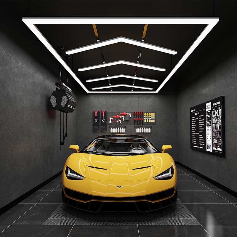 Ceiling led light bar for car workshop detailing light