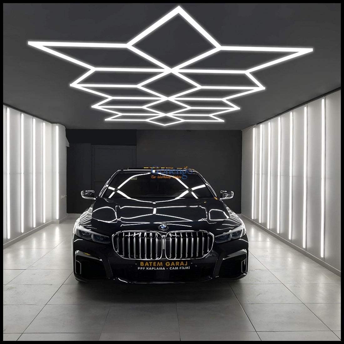 Diamond car detailing light for car detailing garage light