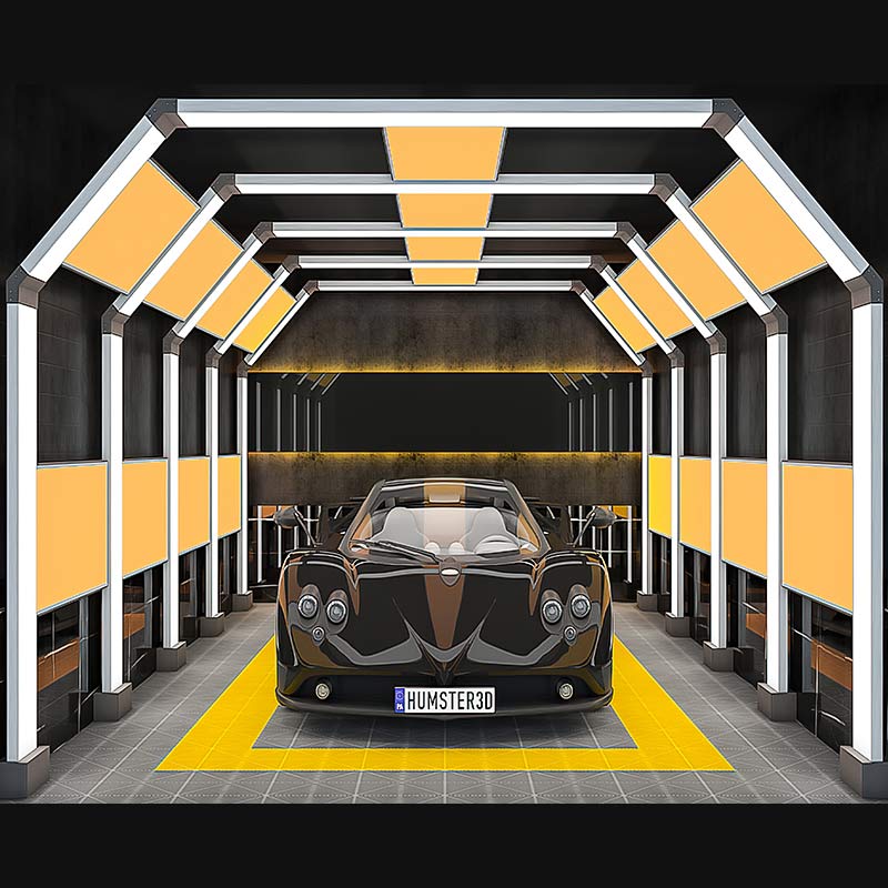 Tunnel light for car workshop working light