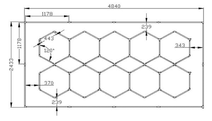 Hex LED lights Circuit Diagram-1ix5