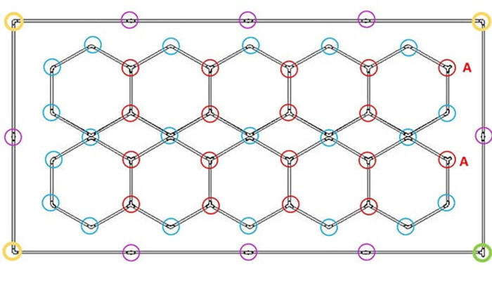 Hex LED lights Circuit Diagram-2n57