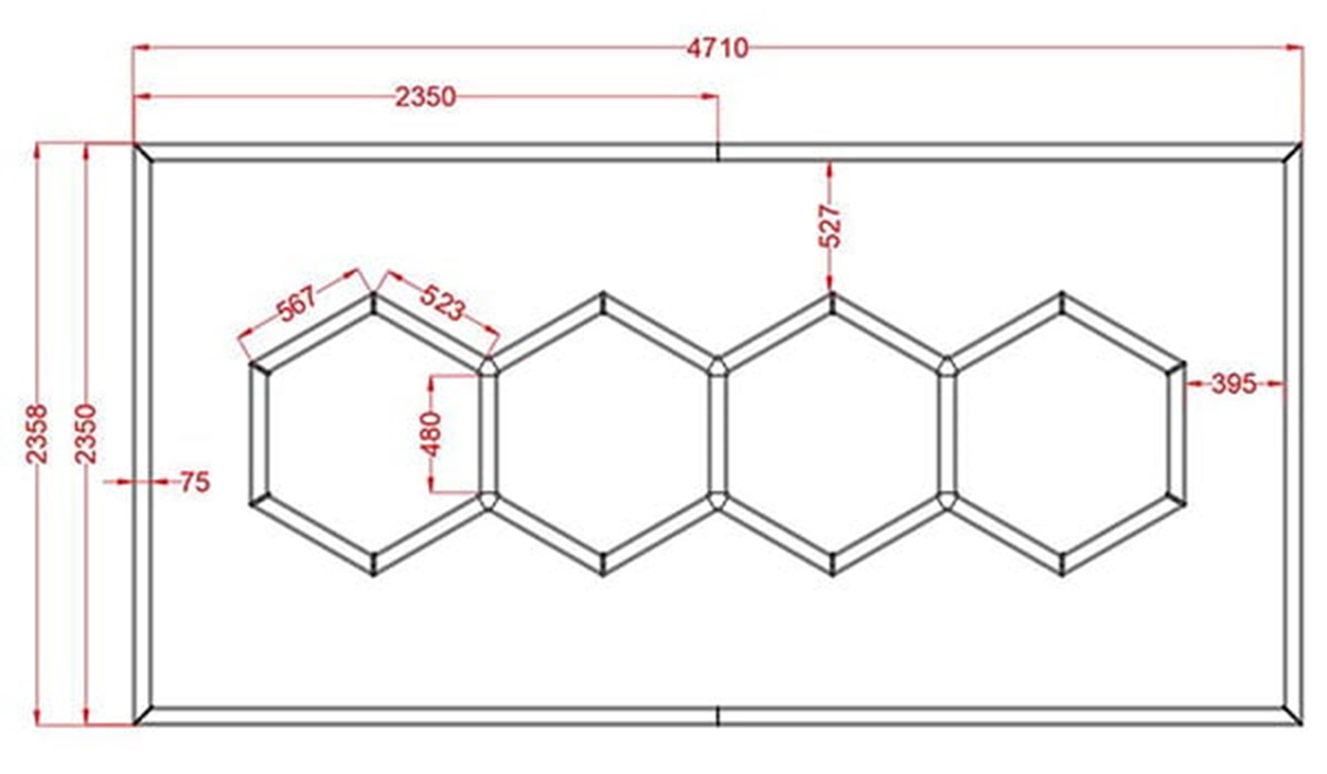 ZT5058 Hexagon Lighting & Honeycomb Light Garage-1etk
