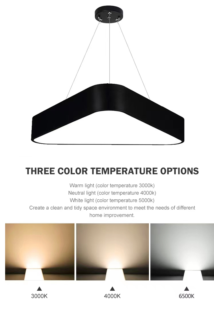 Solid Triangular Light for office workshop light (2)0p1