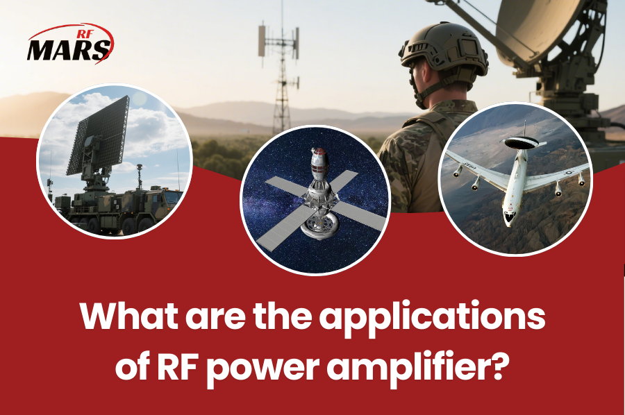 What are the applications of RF power amplifier?