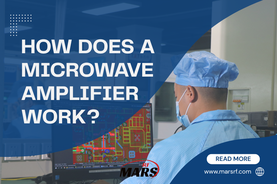 How does a microwave amplifier work?