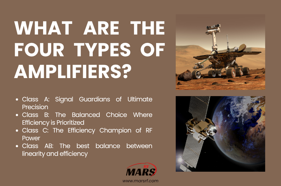 What are the four types of amplifiers?