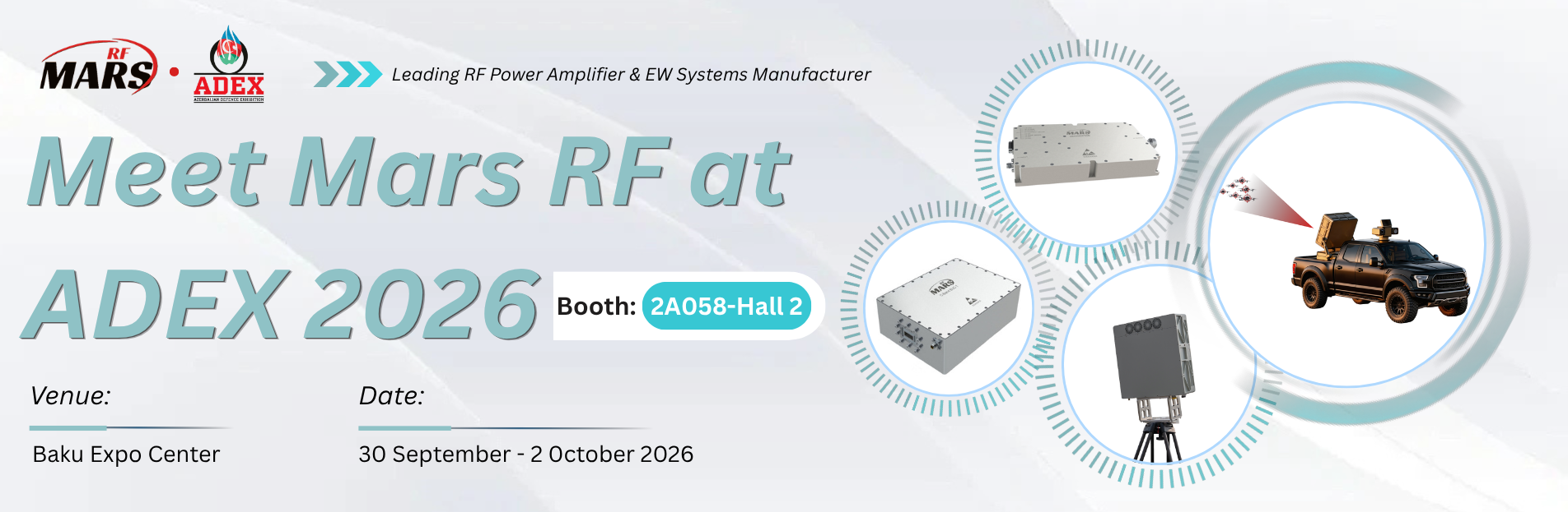 Mars RF at ADEX 2026 – Booth 2A058, Baku Expo Center