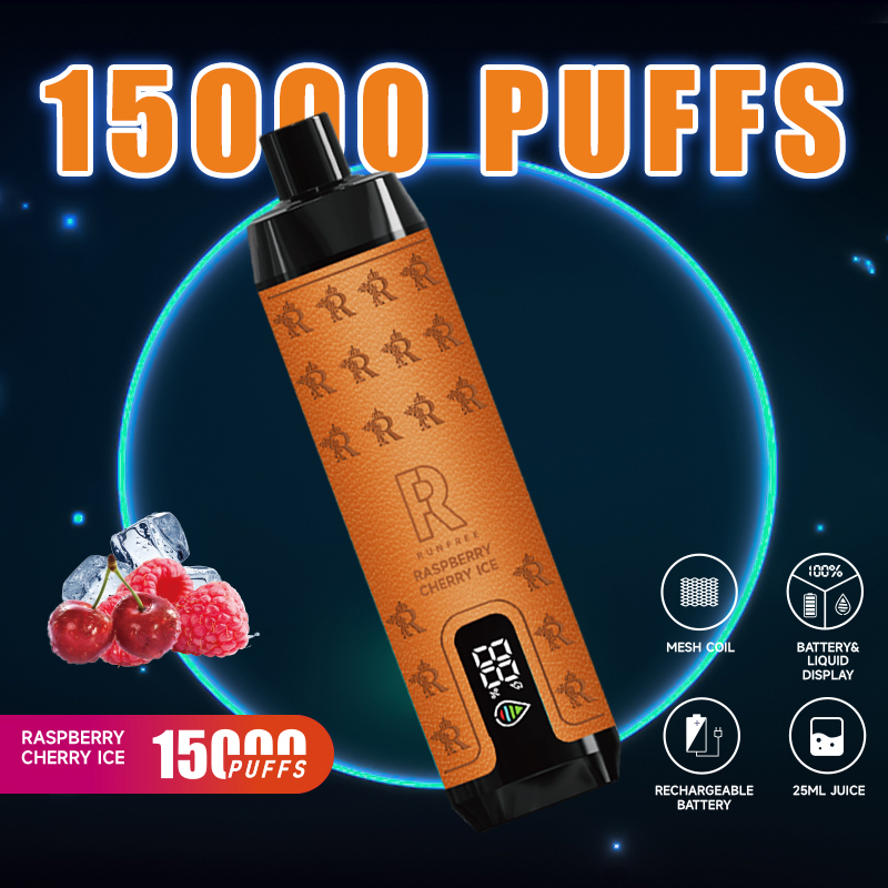 Paru-paru Merokok 15000 Puff Vape Pakai Pakai Dengan Skrin Paparan