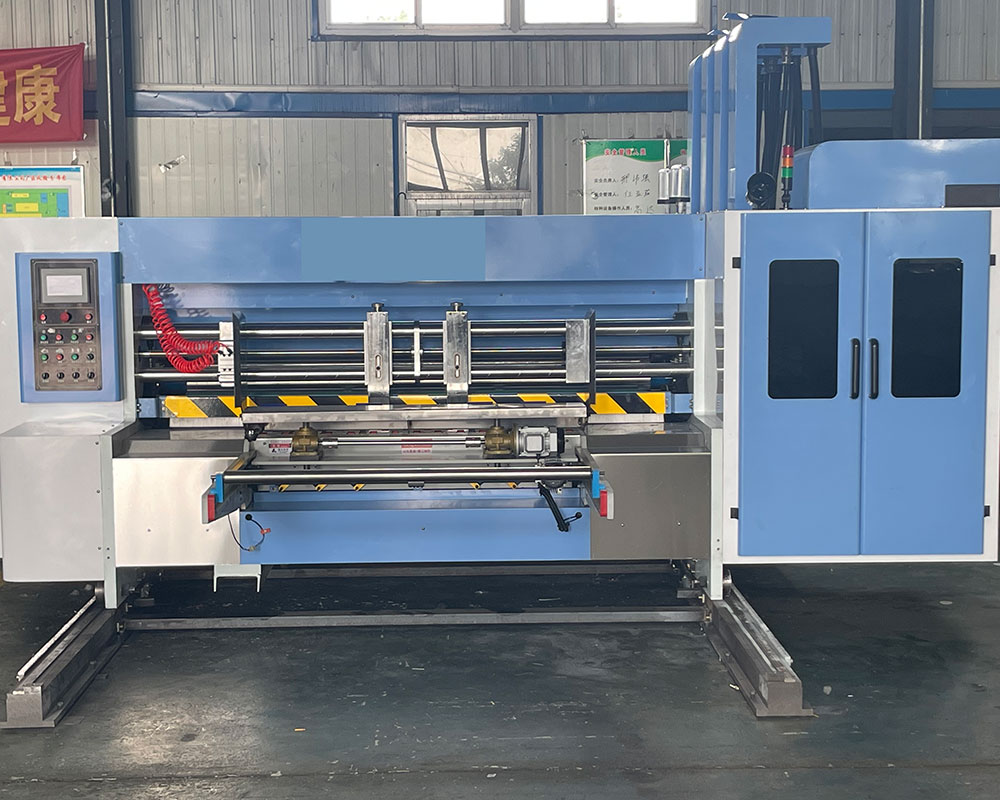 HCL-Corrugated cardboard front edge feeding two-color slotting machine-product