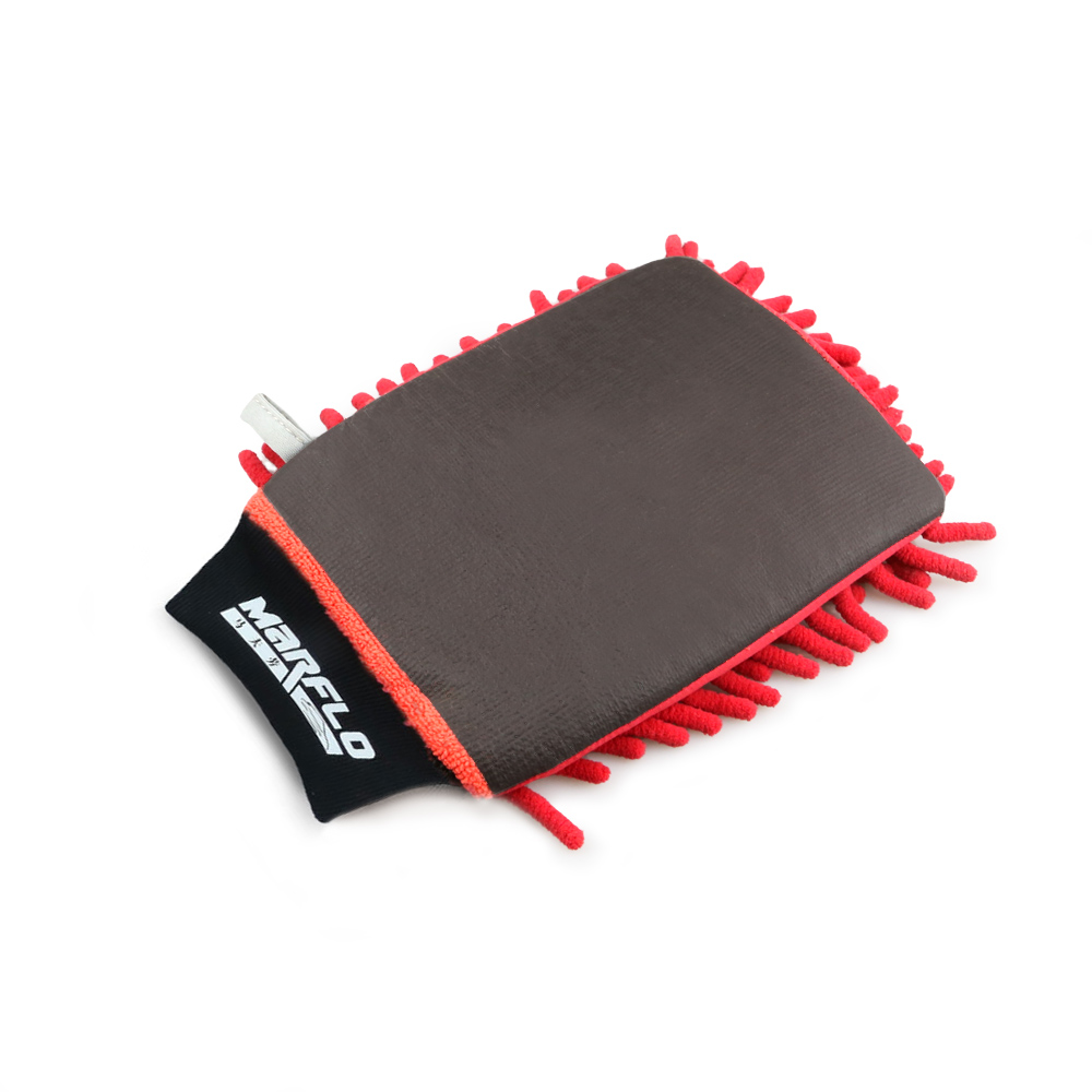 BT 6036 Red Clay Mitt Pad With Cuff for Car Washing To Remove Contaminants