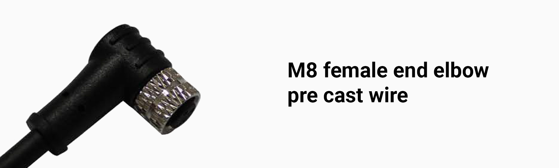 M8 female end elbow pre cast wirein7