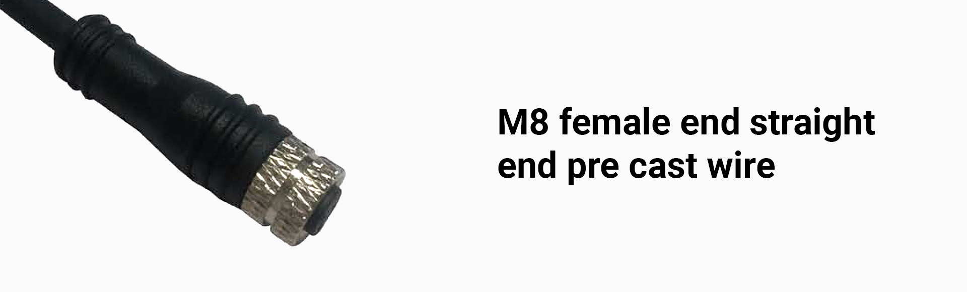 M8 female end straight end pre cast wirehcu