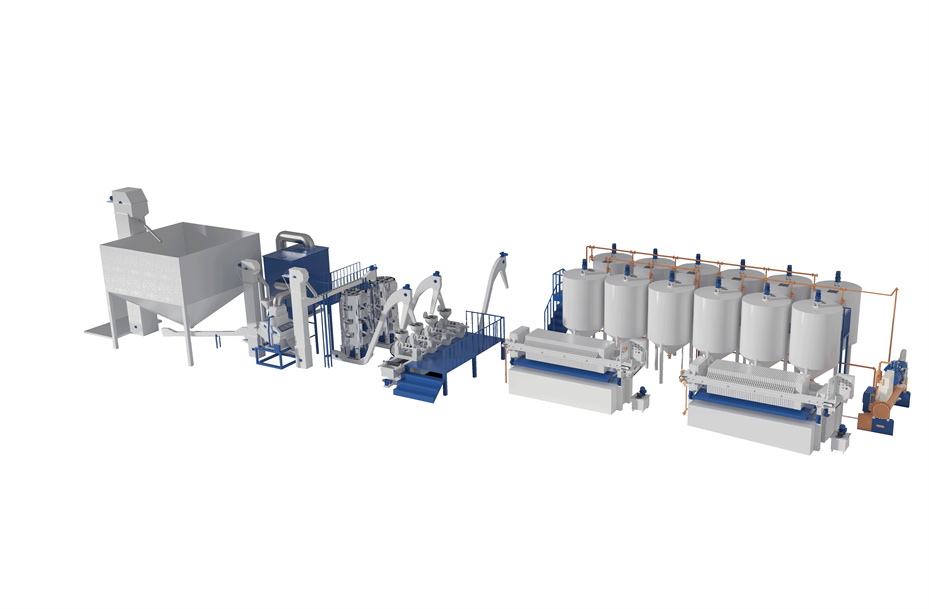 OIL PRESSING AND REFINED PRESSING PRODUCTION LINEhe4